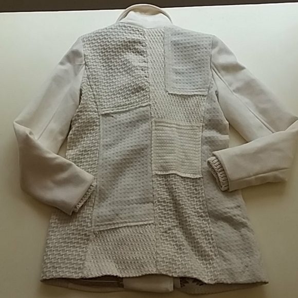 Desigual new Pakaian jadi wanita ivory coat jacket - Picture 12 of 15